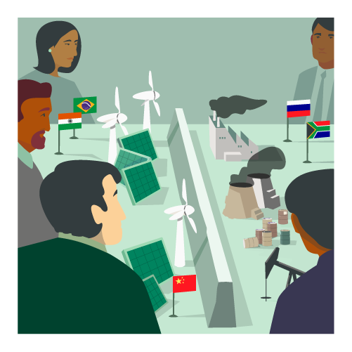 金磚國家的電力來源各異